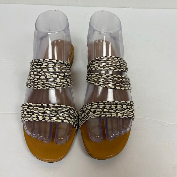 Madewell The Meg Slide Sandal in Snake Embossed Leather Size 7 - Picture 3 of 9